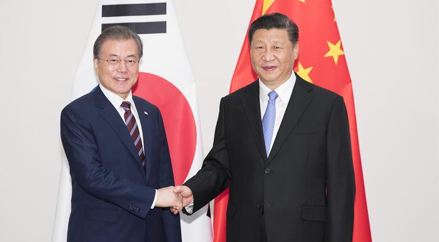 Xi Jinping et Moon Jae-in s'engagent à promouvoir la coopération gagnant-gagnant, le multilatéralisme et le libre-échange