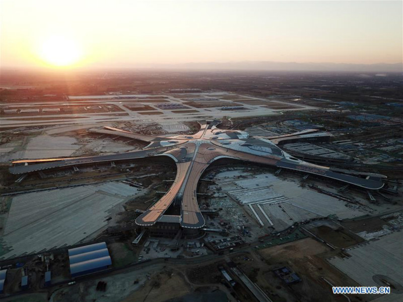 Beijing : fin de la construction du nouvel aéroport international de Daxing