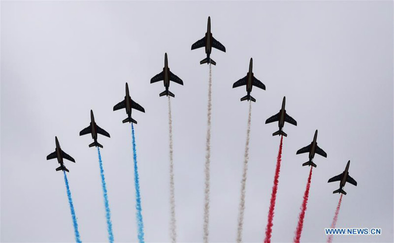 L'innovation et l'Europe à l'honneur lors du traditionnel défilé militaire du 14-Juillet sur les Champs-Elysées