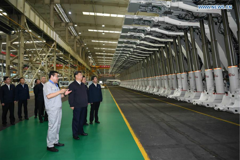 Xi Jinping inspecte une entreprise de fabrication et l'état de protection écologique du fleuve Jaune
