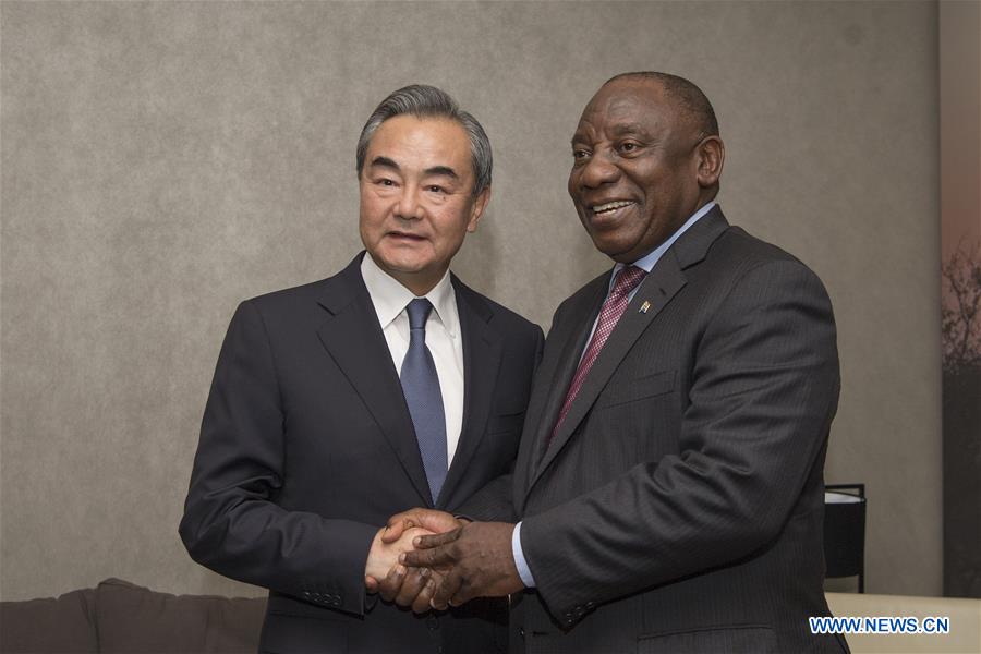 Le président sud-africain et le ministre chinois des AE discutent des relations bilatérales