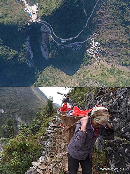 Guangxi : des routes construites dans les montagnes reculées du comté de Dahua pour lutter contre la pauvreté