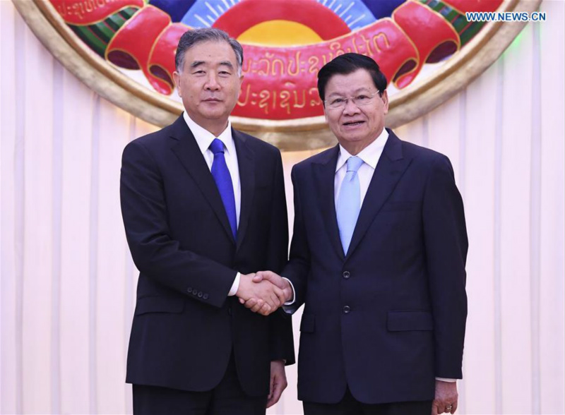 Le plus haut conseiller politique chinois au Laos pour promouvoir les relations et la coopération bilatérales
