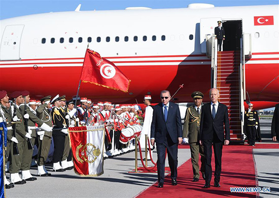 Le président turc arrive en Tunisie pour une visite de travail inopinée