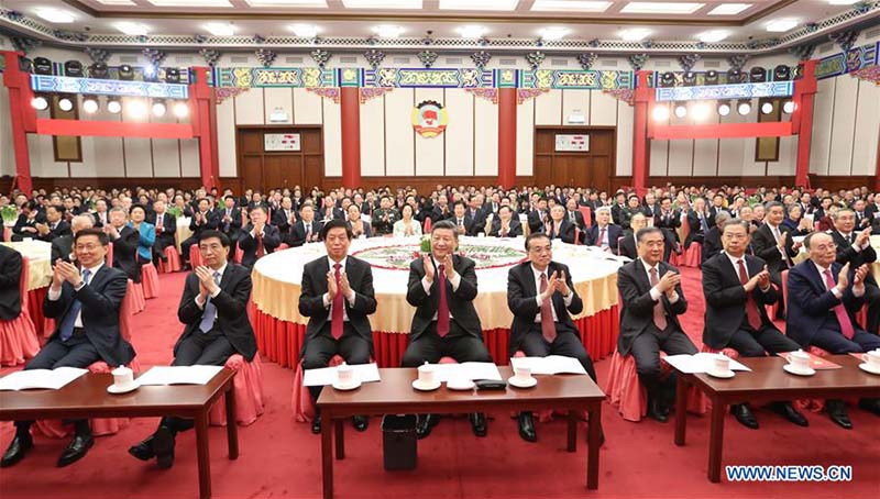Xi Jinping prend la parole lors d'un rassemblement du Nouvel An du Comité national de la CCPPC