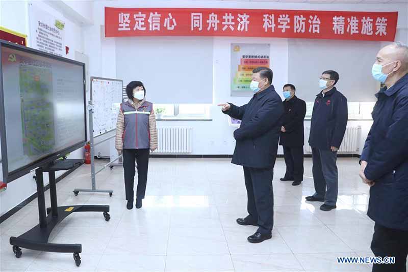 Xi Jinping inspecte le travail de prévention et de contrôle du nouveau coronavirus à Beijing