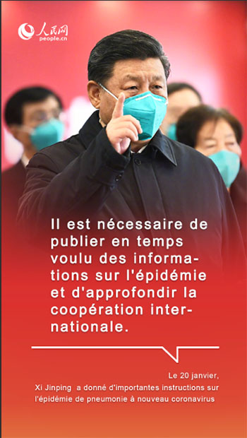Ce qu'a dit Xi Jinping pour exhorter la communauté internationale à lutter contre l'épidémie