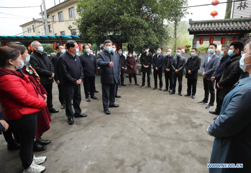 Xi Jinping inspecte un district dans l'est de la Chine