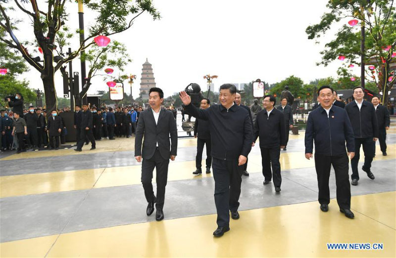 Xi Jinping inspecte la ville de Xi'an dans le nord-ouest de la Chine