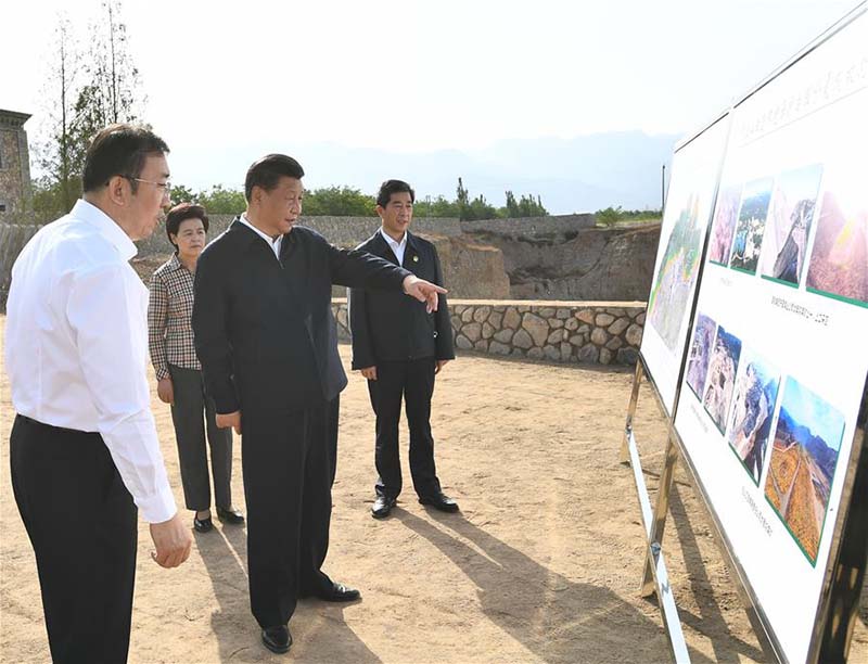 Xi Jinping en inspection à Yinchuan, dans le Ningxia (nord-ouest)