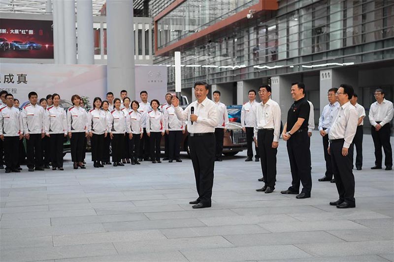 Xi Jinping inspecte la ville de Changchun