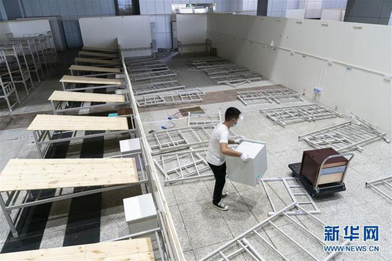 L'hôpital de fortune Jianghan de Wuhan est officiellement fermé et démonté