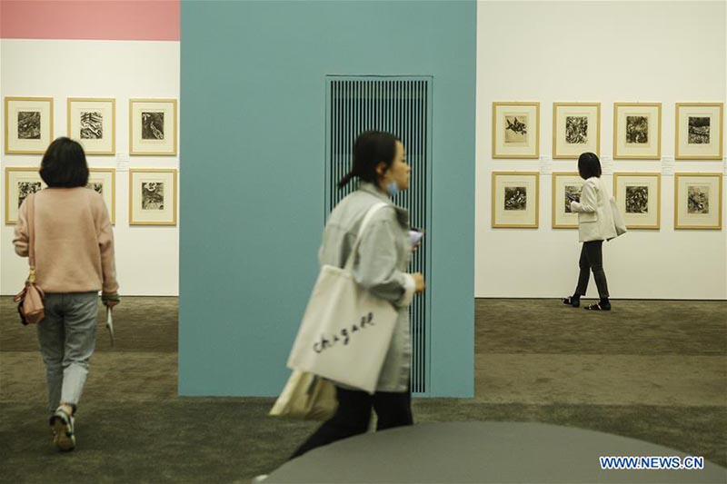 Inauguration d'une exposition d'oeuvres de Marc Chagall dans le nord de la Chine