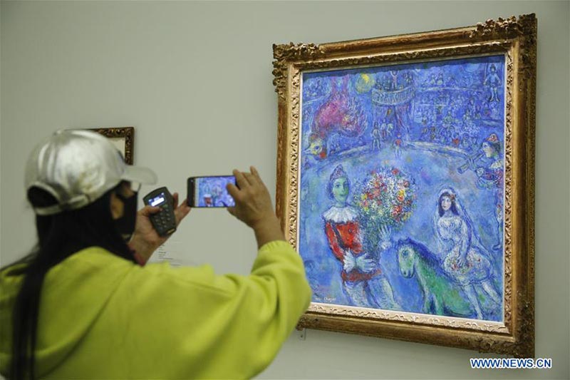 Inauguration d'une exposition d'oeuvres de Marc Chagall dans le nord de la Chine