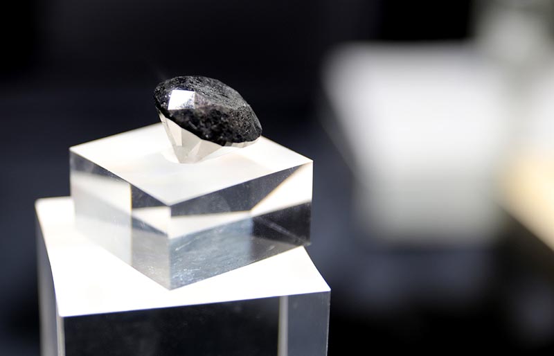 Un diamant noir unique dédouané pour être présenté lors de l'Exposition internationale de l'importation de Chine
