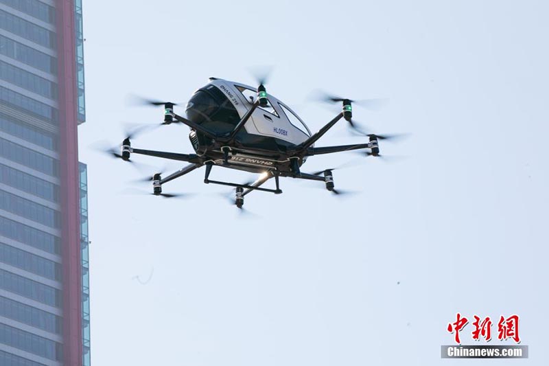 Un « taxi-drone habité » sud-coréen a effectué son premier vol d'essai