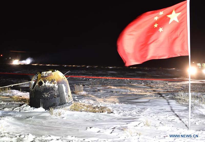 Chine : Chang'e-5 ramène des échantillons lunaires