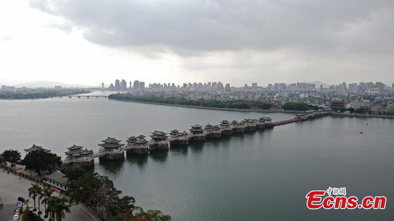Guangdong : le pont Guangji, un ouvrage qui s'ouvre et se ferme librement