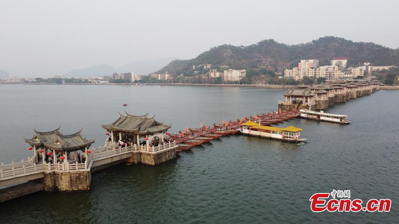 Guangdong : le pont Guangji, un ouvrage qui s'ouvre et se ferme librement