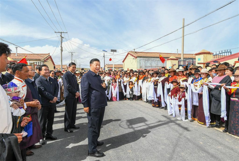 Xi Jinping inspecte le district de Gangcha au Qinghai