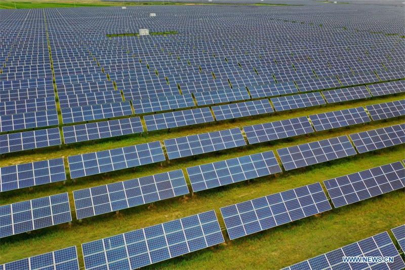 Chine : centrale photovoltaïque à Datong au Shanxi