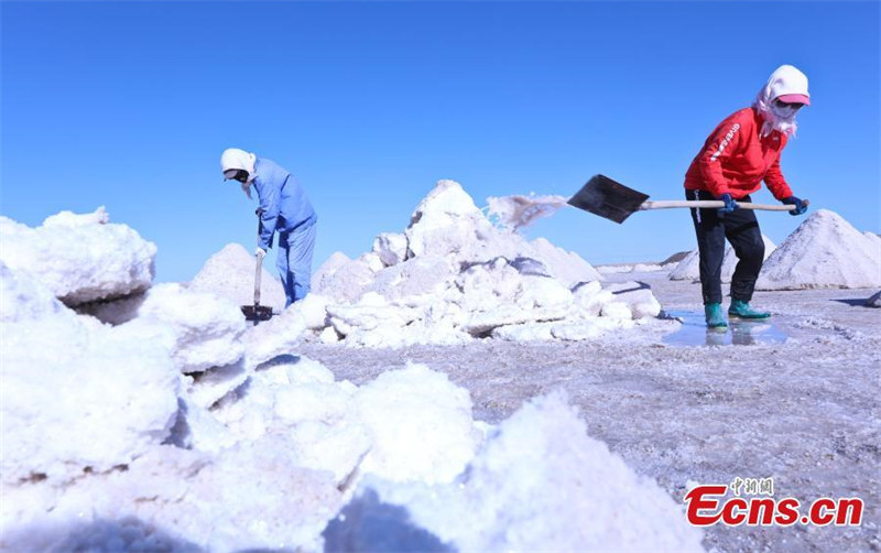 En photos : un aperçu des tas de sel dans le Gansu