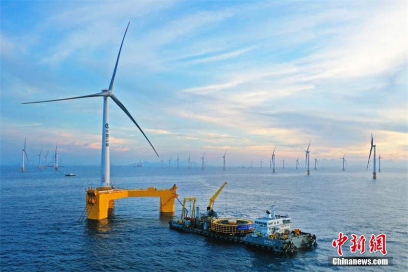 Le premier parc éolien offshore chinois de niveau GW démarre la production d'électricité