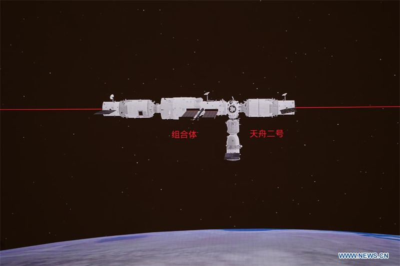 Les astronautes de Shenzhou-13 achèvent l'expérience de rendez-vous et d'amarrage manuels entre la station spatiale chinoise et un vaisseau cargo