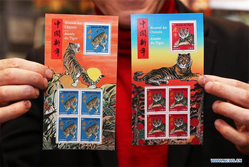 La Poste de France célèbre le Nouvel An du calendrier lunaire chinois avec des timbres consacrés à 