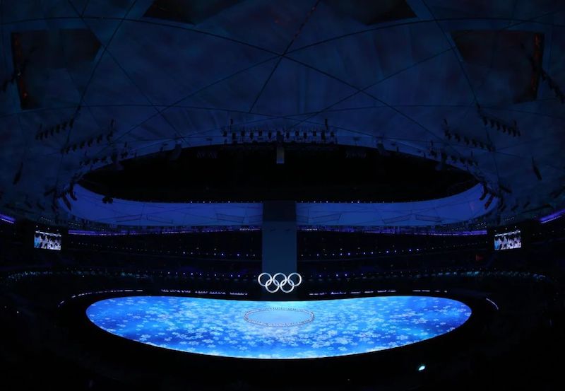 Les secrets des cinq anneaux de glace et de neige de la cérémonie d'ouverture des Jeux olympiques d'hiver : des sculptures sans glace composées d'écrans LED de forme spéciale