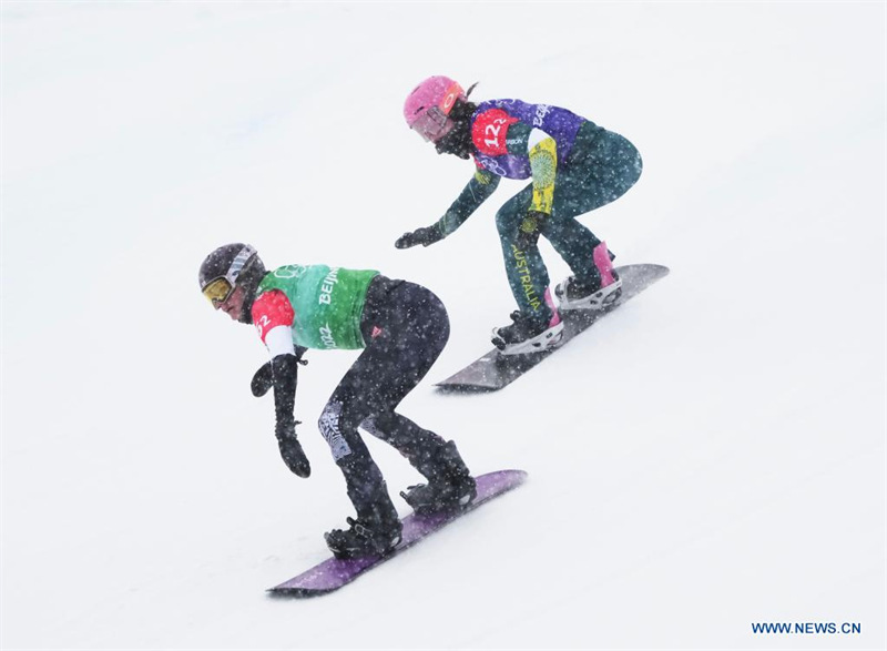(BEIJING 2022) L'or pour les Etats-Unis dans l'épreuve de snowboardcross en équipe mixte I