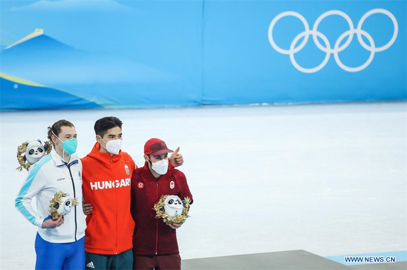 (BEIJING 2022) Le Hongrois Liu Shaoang champion du 500 m hommes du patinage de vitesse sur piste courte