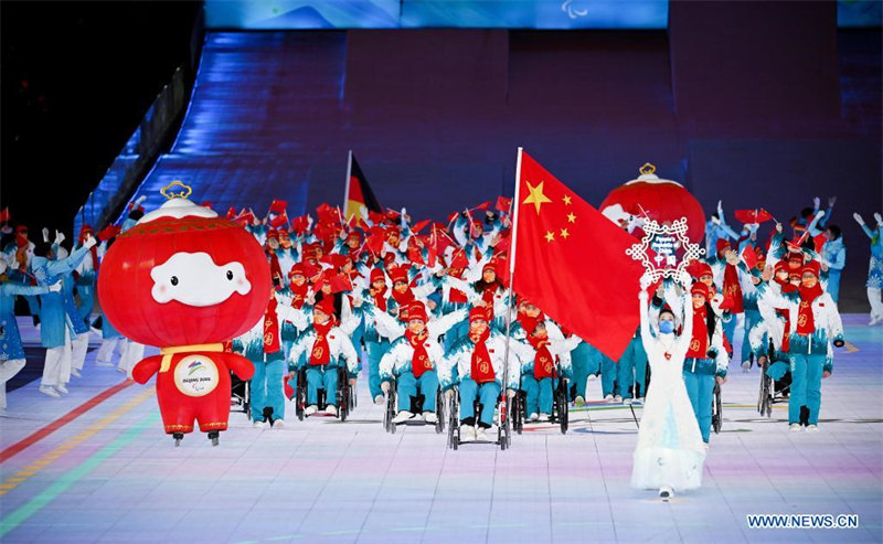 Cérémonie d'ouverture des Jeux paralympiques d'hiver de Beijing 2022