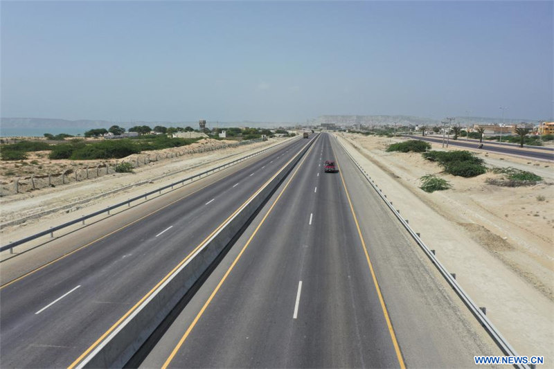 Inauguration de l'autoroute Eastbay du port de Gwadar au Pakistan, financée par la Chine