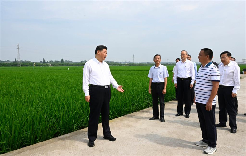 Xi Jinping inspecte la ville de Meishan dans le sud-ouest de la Chine