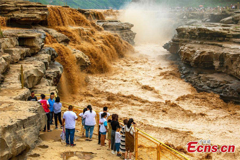 Shanxi / Shaanxi : des vues magnifiques de la cascade de Hukou