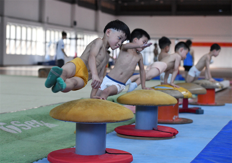 Une enfance de gymnastique à Fuyang, dans l'Anhui