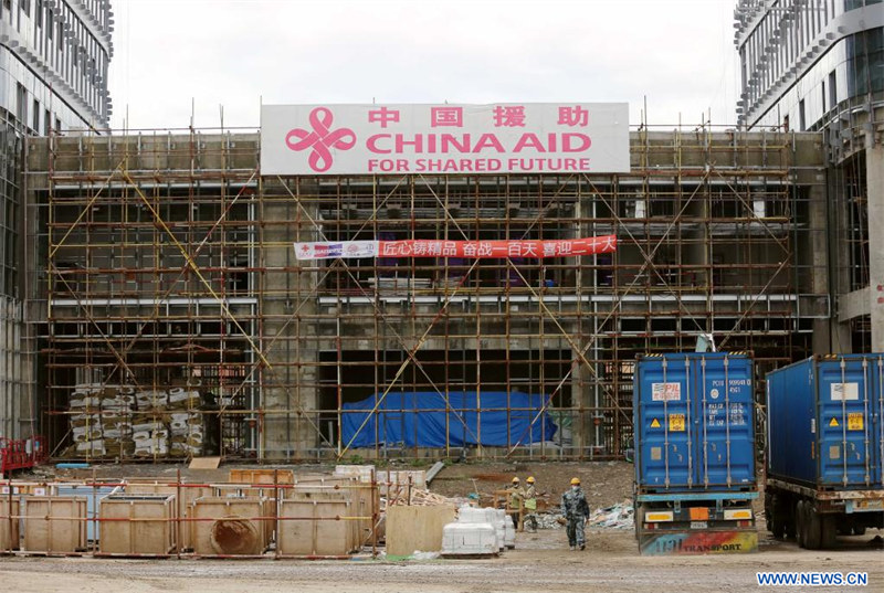 Achèvement imminent du projet de construction du siège du CDC Afrique, construit avec l'aide de la Chine