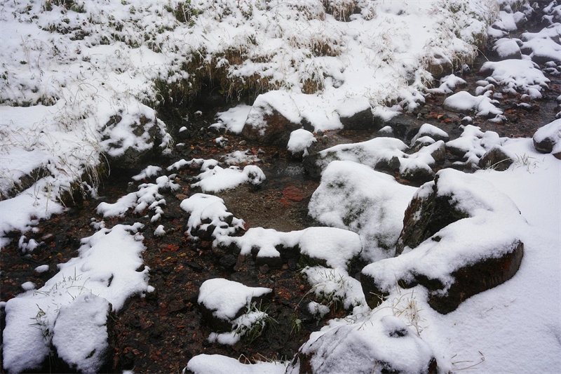 Jilin : les premières neiges de l'automne 2022 sont tombées sur le mont Changbai