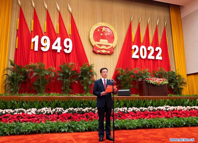 Le Conseil des Affaires d'Etat chinois organise une réception pour la Fête nationale