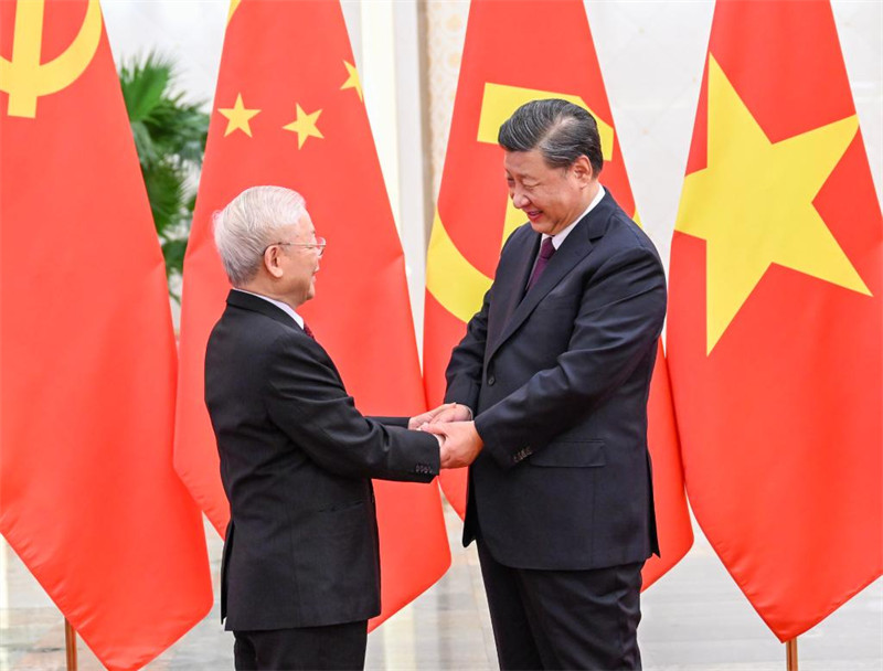 Xi Jinping s'entretient avec le chef du Parti communiste vietnamien