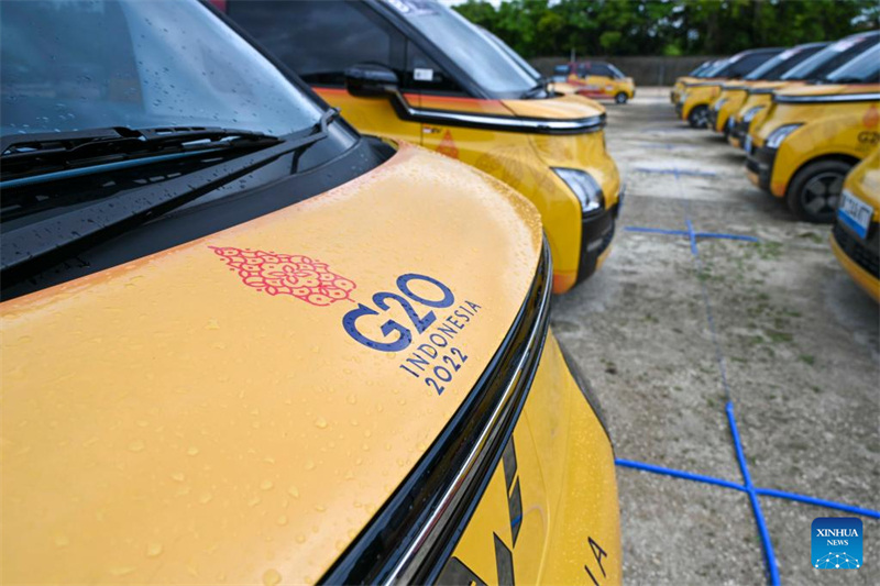 En images : des véhicules électriques Wuling Air affectés au service de déplacement des délégués et membres du personnel du G20