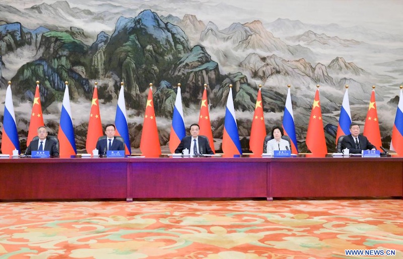 Le Premier ministre chinois rencontre son homologue russe sur la coopération