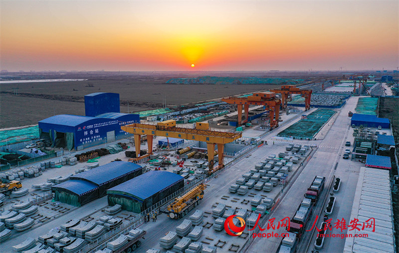 A la découverte du chantier de construction souterrain de la ligne express entre la Nouvelle zone de Xiong'an et l'aéroport international de Beijing-Daxing (ligne R1)