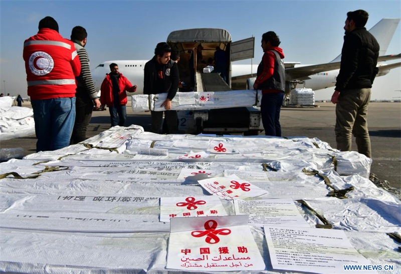 Arrivée en Syrie d'une nouvelle aide humanitaire post-séisme de la Chine
