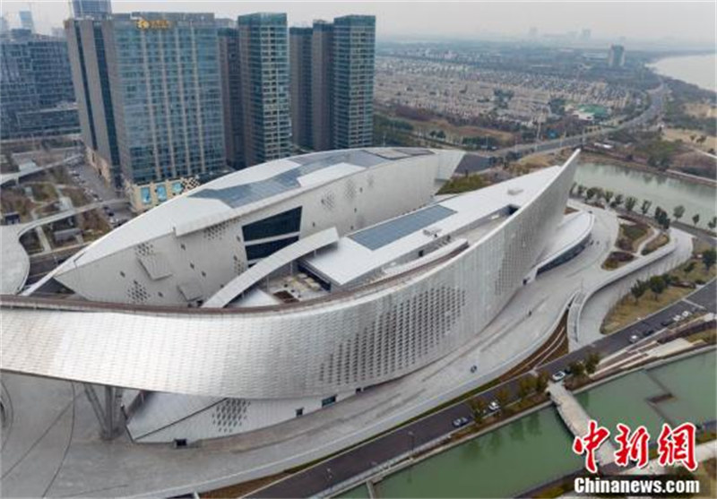 Jiangsu : vu du ciel, le centre culturel de la baie de Suzhou ressemble à une « base extraterrestre »