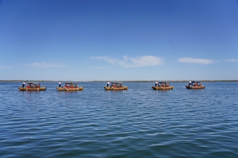 Chine : service de waterbus du lac Baiyangdian à Xiong'an