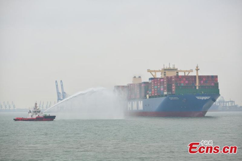 Tianjin : ouverture d'une nouvelle route maritime directe vers l'Europe pour les porte-conteneurs