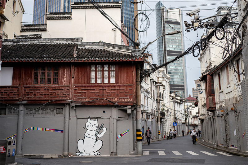 Shanghai : les vieilles rues transformées en une 
