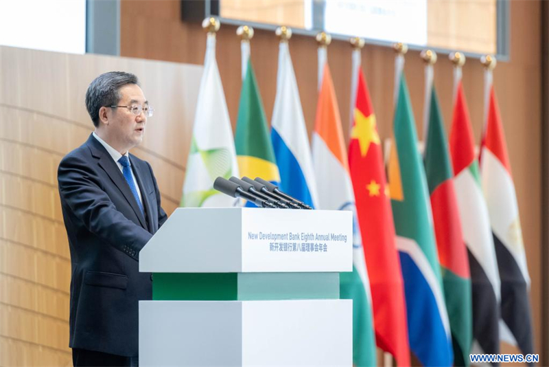 Le vice-PM chinois met l'accent sur le rôle de la NBD dans le développement mondial